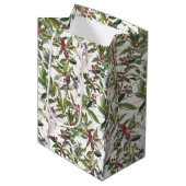 Rustieke winterbessen Vakantie Kerstmis Medium Cadeauzakje (Voorkant Gekanteld)