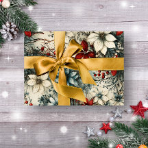  Rustieke winterrode botanische kerst