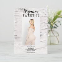 Rustieke Witte Berk Trendy Foto Moderne Sweet 16