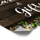 Rustieke Witte Bloem Slinger Licht Kaarten & Cadea Poster (Hoek)