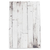 Rustieke Witte Hout Shabby Chic Country Wedding Medium Cadeauzakje (Voorkant)