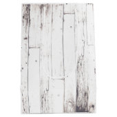 Rustieke Witte Hout Shabby Chic Country Wedding Medium Cadeauzakje (Achterkant)