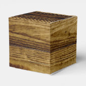 Rustieke witte kant op hout rustieke bruiloft bedankdoosjes (Achterkant)