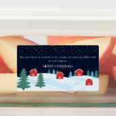 Rustieke witte kerst labels (Aangebracht)