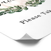 Rustieke witte pompoen favorieten neem één bord poster (Hoek)