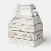 rustieke  witte schuur hout schuur bruiloft bedankdoosjes (Achterkant)