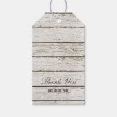 rustieke witte schuur hout schuur bruiloft gunst cadeaulabel (Voorkant)