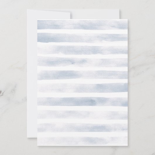 Rustieke Witte Waterverf Nautische Scheepsbruiloft Kaart (Achterkant)