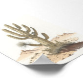 Rustieke woestijncactus poster (Hoek)