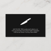 Rustieke Wood Executive Chef Visitekaartje (Achterkant)