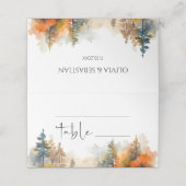 Rustieke Woodland herfst bos bruiloft (Buitenkant ongevouwen)