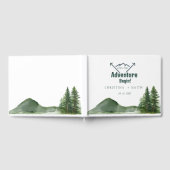 Rustieke Woodland Mountain Forest Pine Wedding Gastenboek (Volledig)
