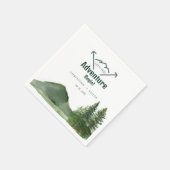 Rustieke Woodland Mountain Forest Pine Wedding Servet (Hoek)