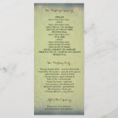 Rustieke Woodland String Lights Wedding Programma' Programma (Achterkant)