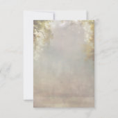 Rustieke Woodland Tree Lights Wedding RSVP (Achterkant)