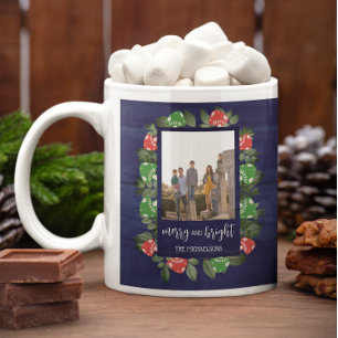 Rustieke Woodland Whimsical Mushrooms Kerstmis Koffiemok