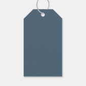 Rustieke Woodland Winter Forest bruiloft Dank u Cadeaulabel (Achterkant)