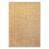 Rustieke Zand Dollar Kant & Burlap Tafelnummers (Achterkant)