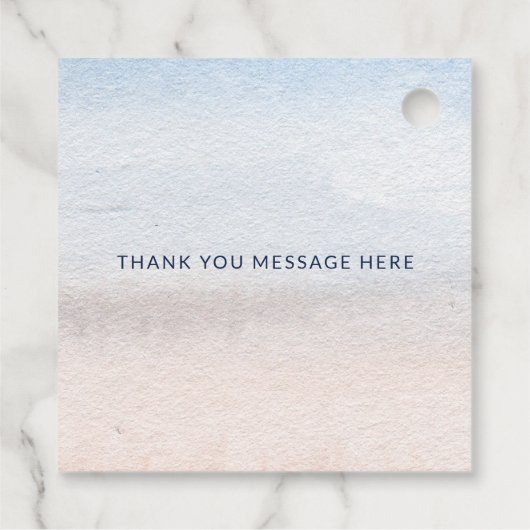 Rustieke Zeeschelpen Ocean Zee Zomer Strand Bruilo Bedankjes Labels (Achterkant)