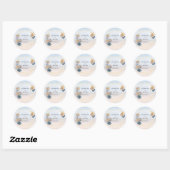 Rustieke Zeeschelpen Ocean Zee Zomer Strand Bruilo Ronde Sticker (Vel)