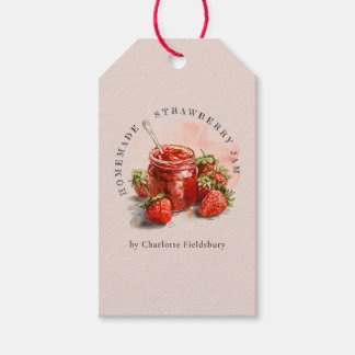 Rustieke zelfgemaakte aardbeienjam Product Hang La Cadeaulabel