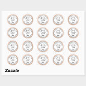 Rustieke Zelfgemaakte Pompoen Spice Sinaasappel Ch Ronde Sticker (Vel)