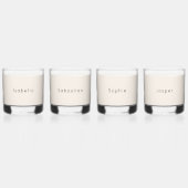 Rustieke Zonnebloem Beige Bruiloft Bruidsfeest Whisky Glas (Achterkant)