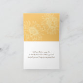 Rustieke Zonnebloem, Country Fall Bruiloft Bedankkaart (Binnen)