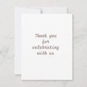 Rustieke Zonnebloem Dankkaart Bedankkaart (Achterkant)