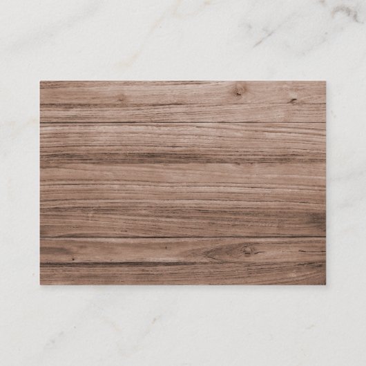 Rustieke Zonnebloem Display Douche Vrijgezellenfee Informatiekaartje (Achterkant)