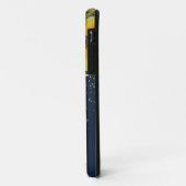  rustieke zonnebloem, Navy & Gold Custom Name Case-Mate iPhone Case (Achterkant/links)