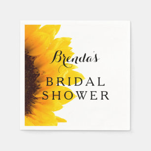 rustieke zonnebloem Vrijgezellenfeesten papieren Servetten