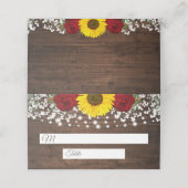 Rustieke Zonnebloemen Rozen en String Lights Bruil (Buitenkant ongevouwen)