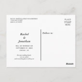 Rustieke zonnebloemen | Trouwen Bewaar de datum Briefkaart (Achterkant)