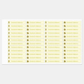 Rustieke Zonnebloemen Vaatwasser Veilige etiketten Labels (Vel)