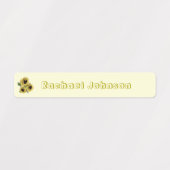 Rustieke Zonnebloemen Vaatwasser Veilige etiketten Labels (Design 2)