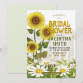 Rustieke zonnebloemen Vrijgezellenfeest Kaart (Voorkant / Achterkant)