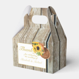 Rustieke Zonnekijker Cowboy Hoed Landelijke Schuur Bedankdoosjes