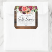 Rustieke zout scrub labels (Tas)