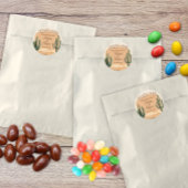 Rustieke zuidwestelijke woestijn cactus dank je we ronde sticker