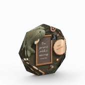 Rustieke zwangerschapsaankondiging met een Gevist  Fotoblokken (Links)