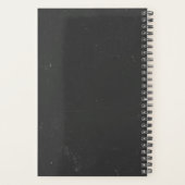 Rustieke Zwarte en Witte Hart Bruids Party Planner (Achterkant)