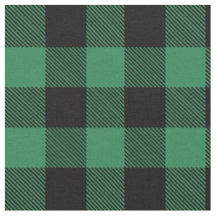 Rustieke zwarte groene buffel plaid stof