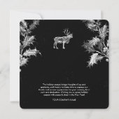 Rustieke Zwarte Vakantie Zakelijk QR Code Kerst (Achterkant)