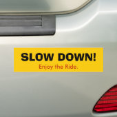 RUSTIG AAN! Bumpersticker (Op auto)