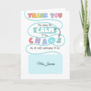 Rustig aan Mijn Chaos Kaart SENCO SEN docent