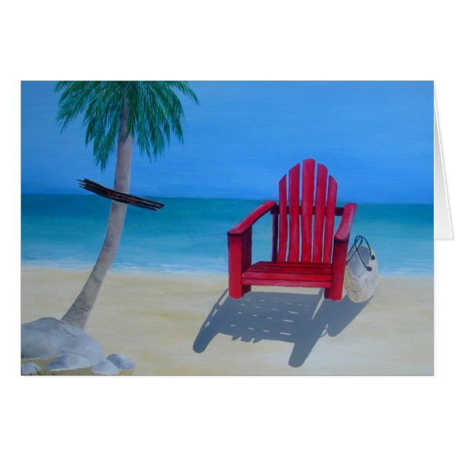 Rustig aan op het strand (Voorkant Horizontaal)