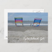 Rustig aan op het strand briefkaart (Voorkant / Achterkant)