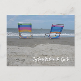 Rustig aan op het strand briefkaart