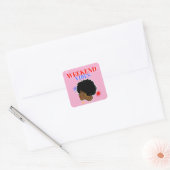 Rustig aan vierkante sticker (Envelop)
